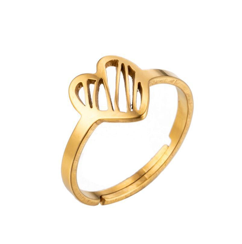 Striped heart gold