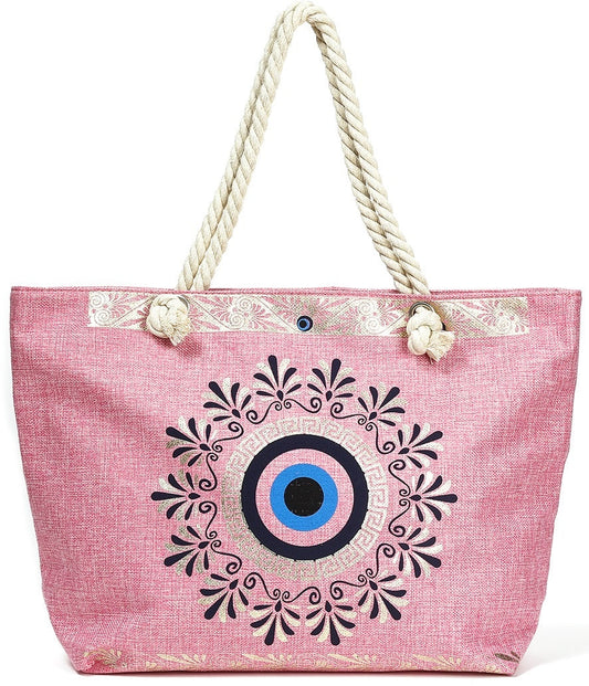 Beachbag pink eye